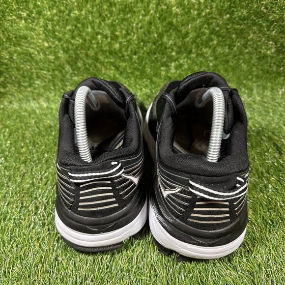 Hoka One One Bondi 7 Black Running Shoes Sneakers 10.5 Women 1110519 BWHT - Picture 2 of 14